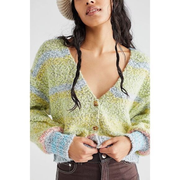 New Free People Soulmate Cardi Size L - Picture 2 of 8